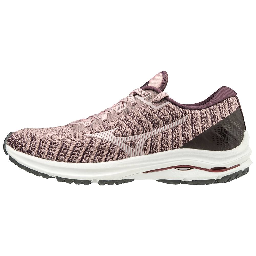 Mizuno Women's Wave Rider 24 WAVEKNIT™ Running Shoes Rose (411229-XYO)